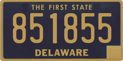 DE license plate 851855