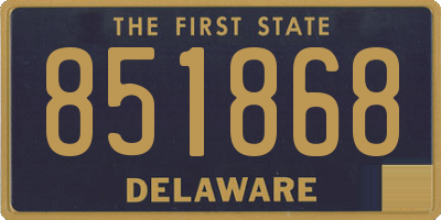 DE license plate 851868