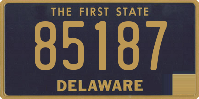 DE license plate 85187
