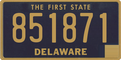 DE license plate 851871