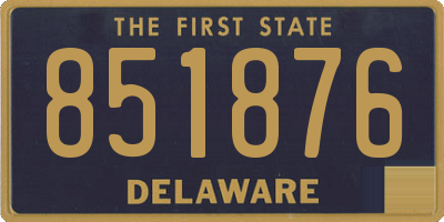 DE license plate 851876