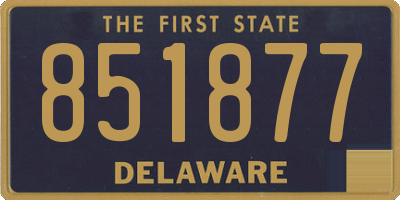 DE license plate 851877