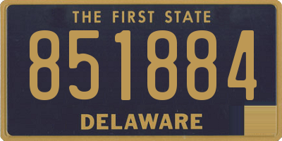 DE license plate 851884