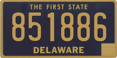 DE license plate 851886