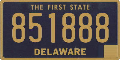 DE license plate 851888
