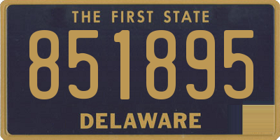 DE license plate 851895