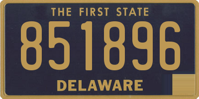 DE license plate 851896