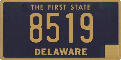 DE license plate 8519
