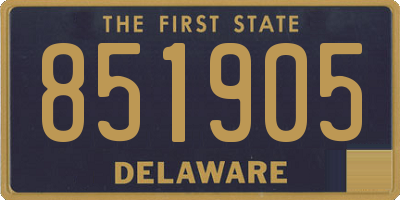 DE license plate 851905