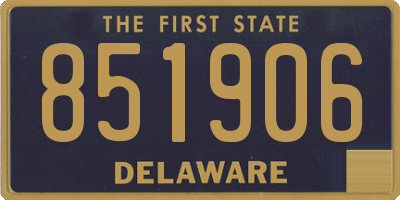 DE license plate 851906