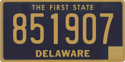DE license plate 851907