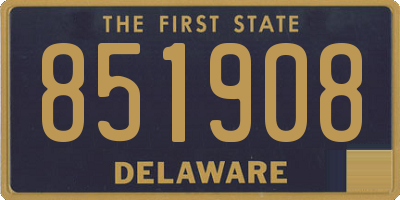 DE license plate 851908