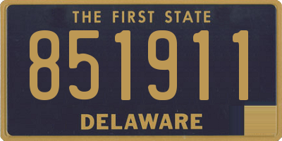 DE license plate 851911
