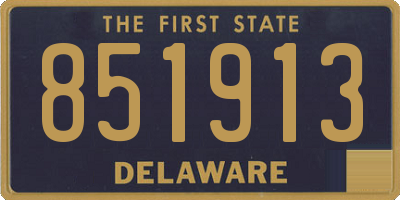DE license plate 851913