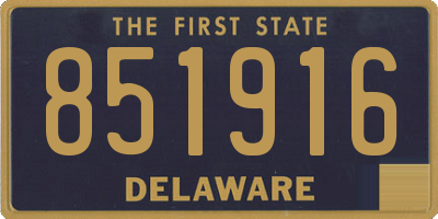 DE license plate 851916