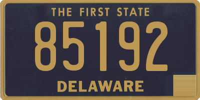 DE license plate 85192