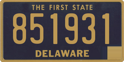 DE license plate 851931