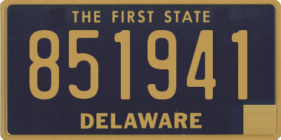 DE license plate 851941