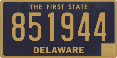 DE license plate 851944