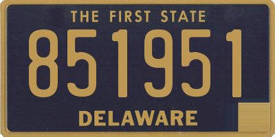 DE license plate 851951