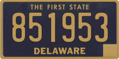 DE license plate 851953