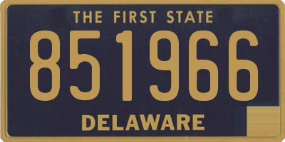 DE license plate 851966