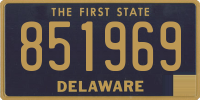 DE license plate 851969