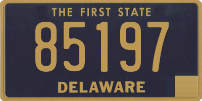 DE license plate 85197