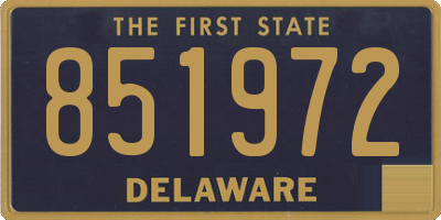 DE license plate 851972