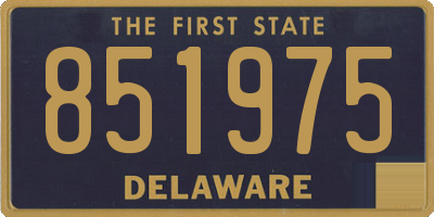 DE license plate 851975