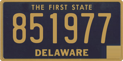 DE license plate 851977