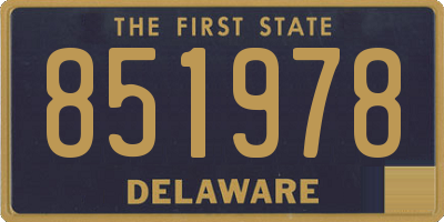 DE license plate 851978