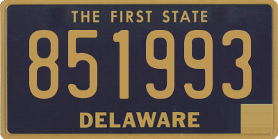 DE license plate 851993