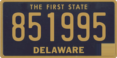 DE license plate 851995