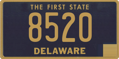 DE license plate 8520