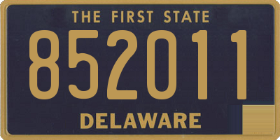 DE license plate 852011