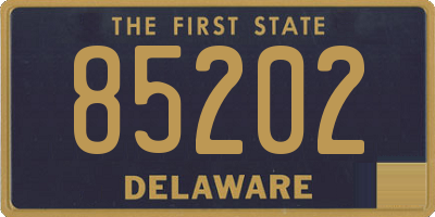 DE license plate 85202