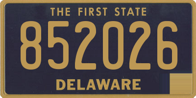 DE license plate 852026