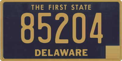 DE license plate 85204