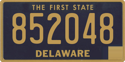 DE license plate 852048