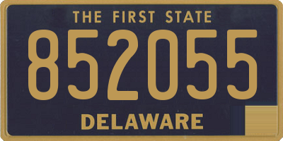 DE license plate 852055