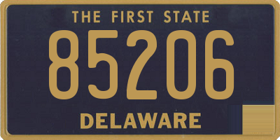 DE license plate 85206