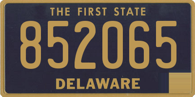 DE license plate 852065