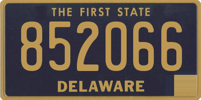 DE license plate 852066