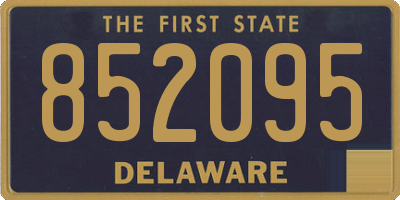 DE license plate 852095