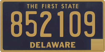 DE license plate 852109