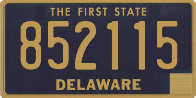 DE license plate 852115