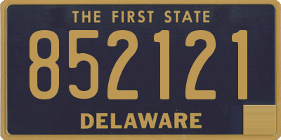 DE license plate 852121