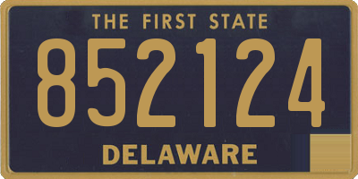 DE license plate 852124