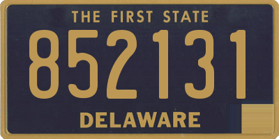 DE license plate 852131